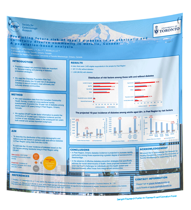 Ontario Toronto Poster : Fabric Conference Poster Starting from $70